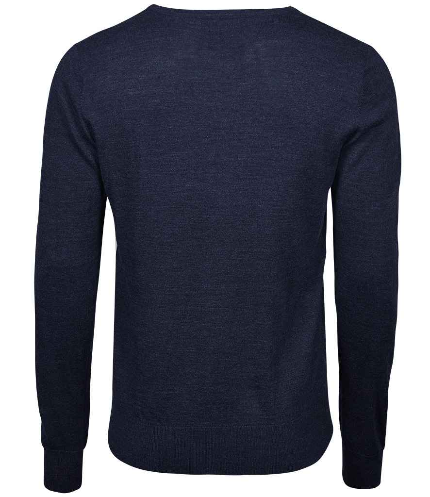 Tee Jays Merino Blend V Neck Sweater in by Tee Jays — Custom branded clothing by Print Press, featuring premium embroidery produced in our specialist print lab in the UK.