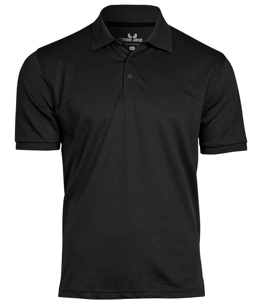Tee Jays Club Polo Shirt in Black by Tee Jays — Custom branded clothing by Print Press, featuring premium embroidery produced in our specialist print lab in the UK.