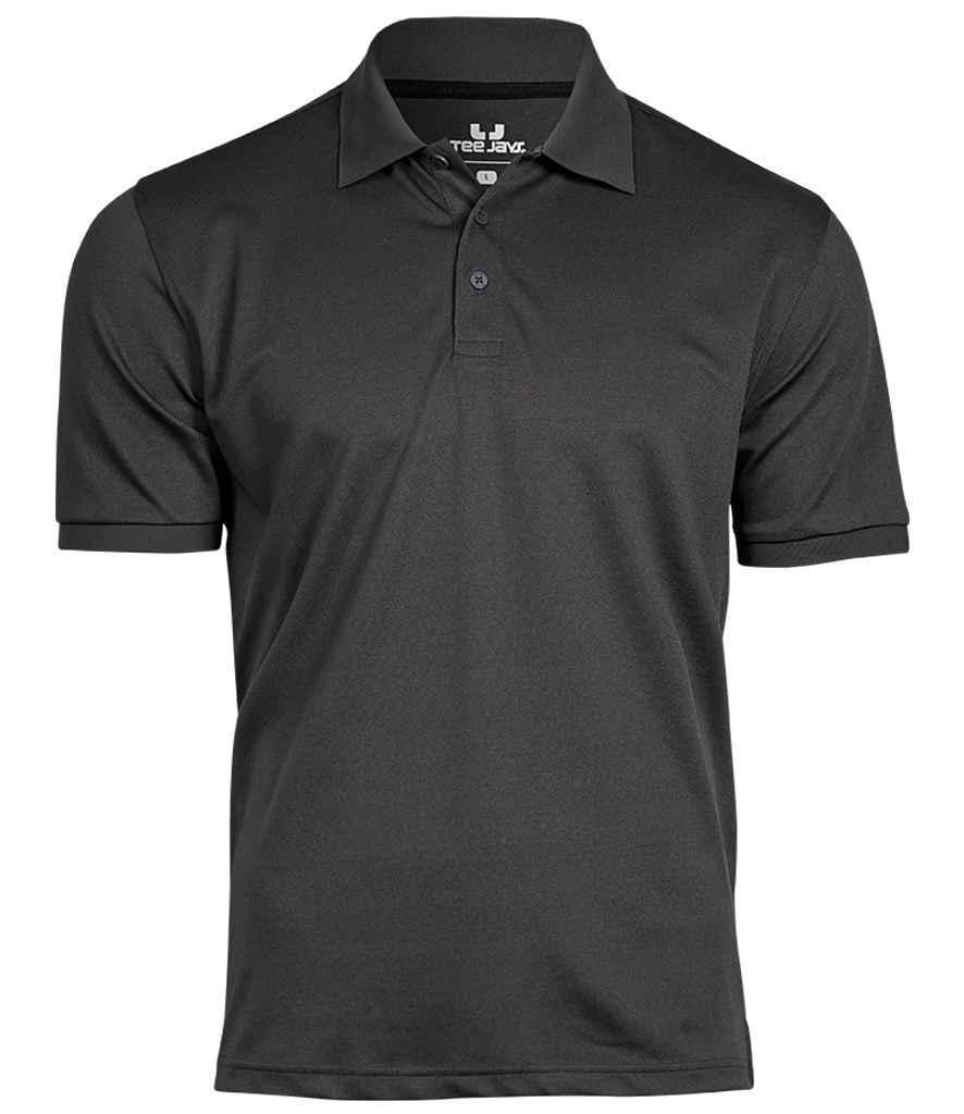 Tee Jays Club Polo Shirt in Dark Grey by Tee Jays — Custom branded clothing by Print Press, featuring premium embroidery produced in our specialist print lab in the UK.