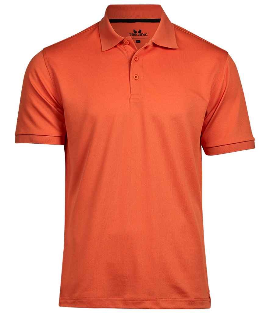 Tee Jays Club Polo Shirt in Dusty Orange by Tee Jays — Custom branded clothing by Print Press, featuring premium embroidery produced in our specialist print lab in the UK.