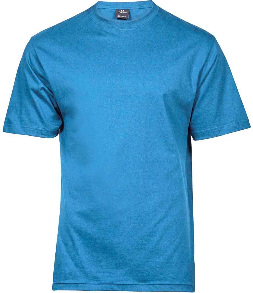 Tee Jays Sof T-Shirt in Azure by Tee Jays — Custom branded clothing by Print Press, featuring premium embroidery produced in our specialist print lab in the UK.