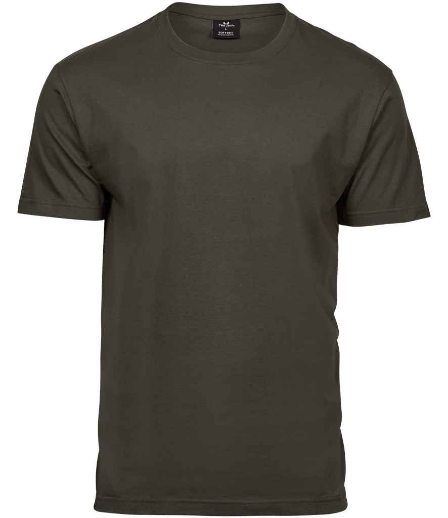 Tee Jays Sof T-Shirt in Dark Olive by Tee Jays — Custom branded clothing by Print Press, featuring premium embroidery produced in our specialist print lab in the UK.