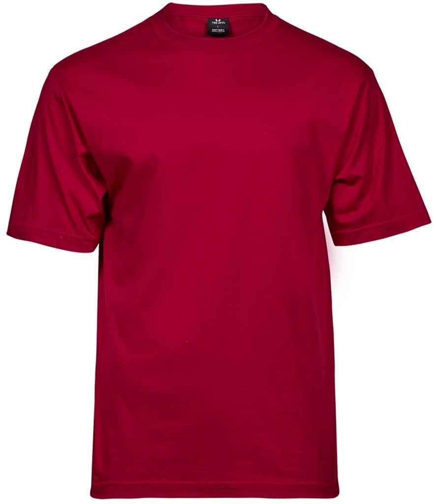 Tee Jays Sof T-Shirt in Deep Red by Tee Jays — Custom branded clothing by Print Press, featuring premium embroidery produced in our specialist print lab in the UK.