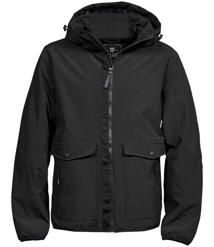 Tee Jays Urban Adventure Shell Jacket in Black by Tee Jays — Custom branded clothing by Print Press, featuring premium embroidery produced in our specialist print lab in the UK.