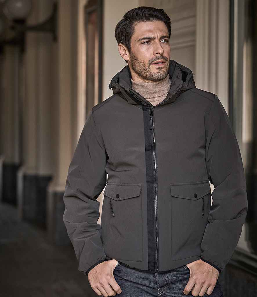 Tee Jays Urban Adventure Shell Jacket in Space Grey by Tee Jays — Custom branded clothing by Print Press, featuring premium embroidery produced in our specialist print lab in the UK.