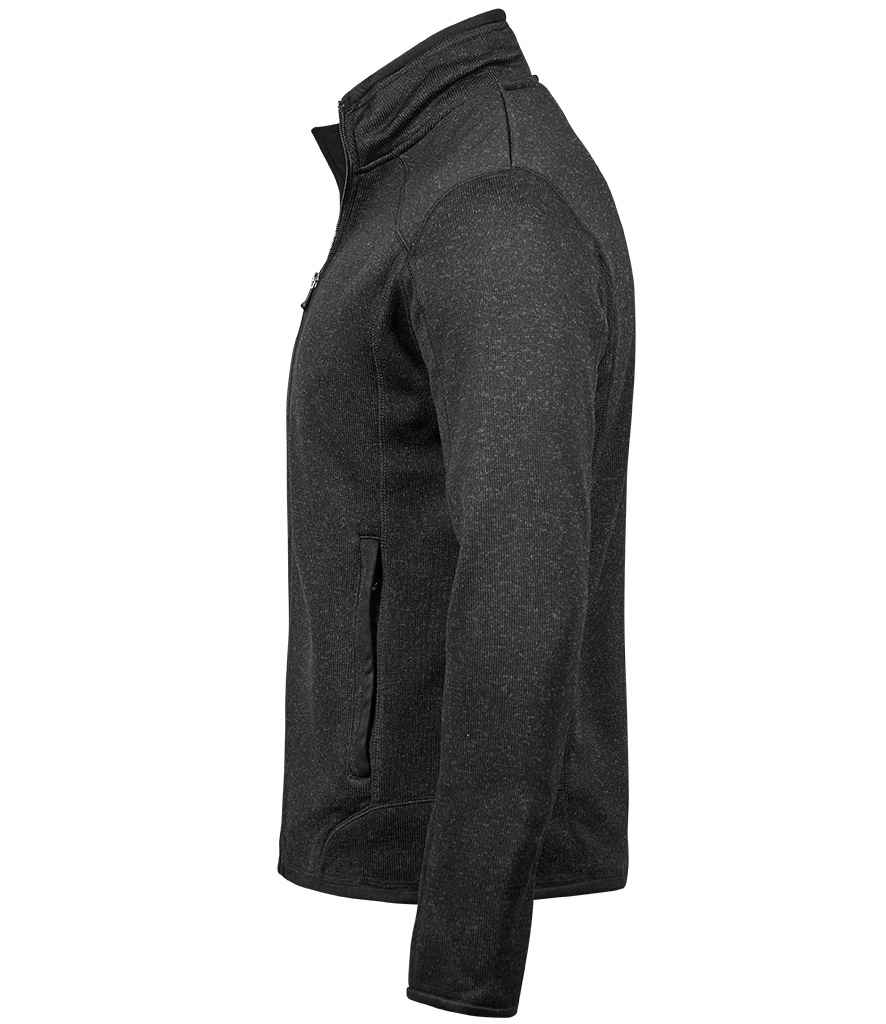 Tee Jays Knitted Outdoor Fleece Jacket in by Tee Jays — Custom branded clothing by Print Press, featuring premium embroidery produced in our specialist print lab in the UK.