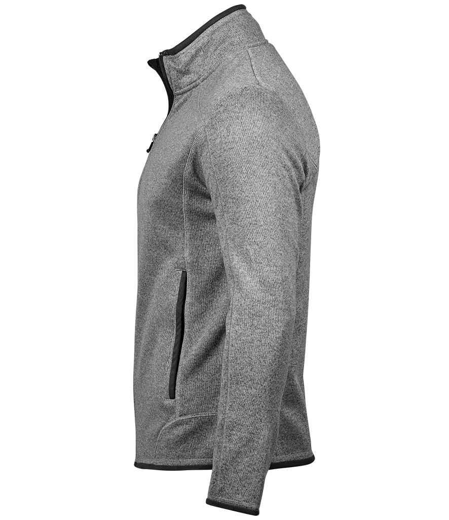 Tee Jays Knitted Outdoor Fleece Jacket in by Tee Jays — Custom branded clothing by Print Press, featuring premium embroidery produced in our specialist print lab in the UK.