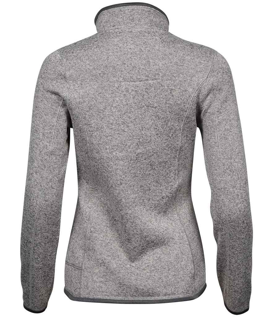 Tee Jays Ladies Knitted Outdoor Fleece Jacket in by Tee Jays — Custom branded clothing by Print Press, featuring premium embroidery produced in our specialist print lab in the UK.