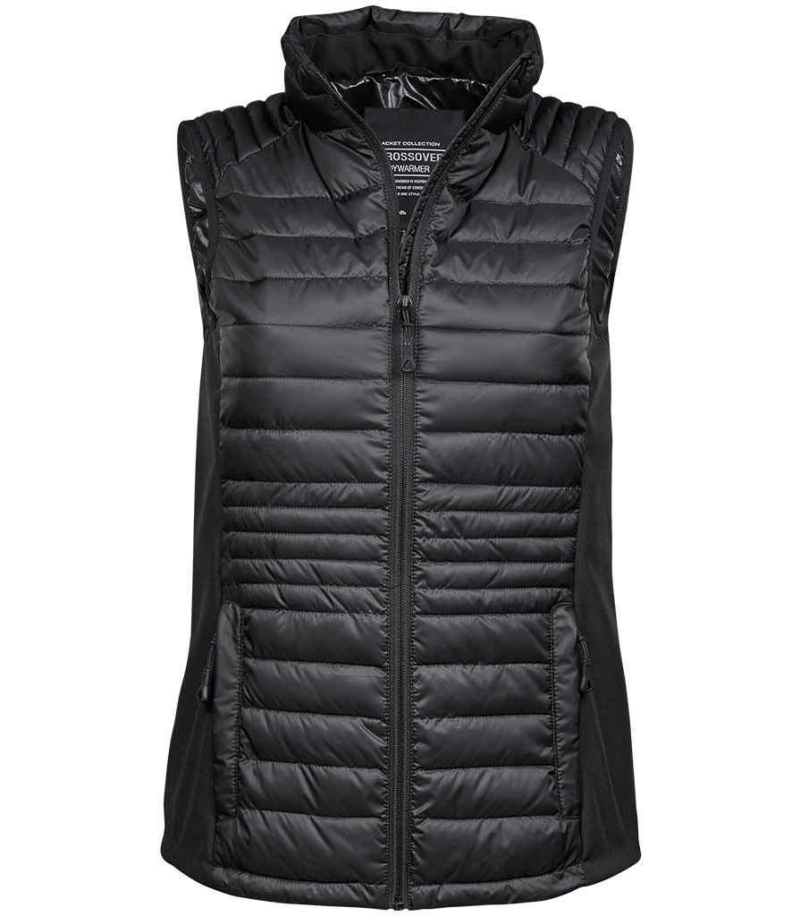 Tee Jays Ladies Crossover Padded Bodywarmer in by Tee Jays — Custom branded clothing by Print Press, featuring premium embroidery produced in our specialist print lab in the UK.