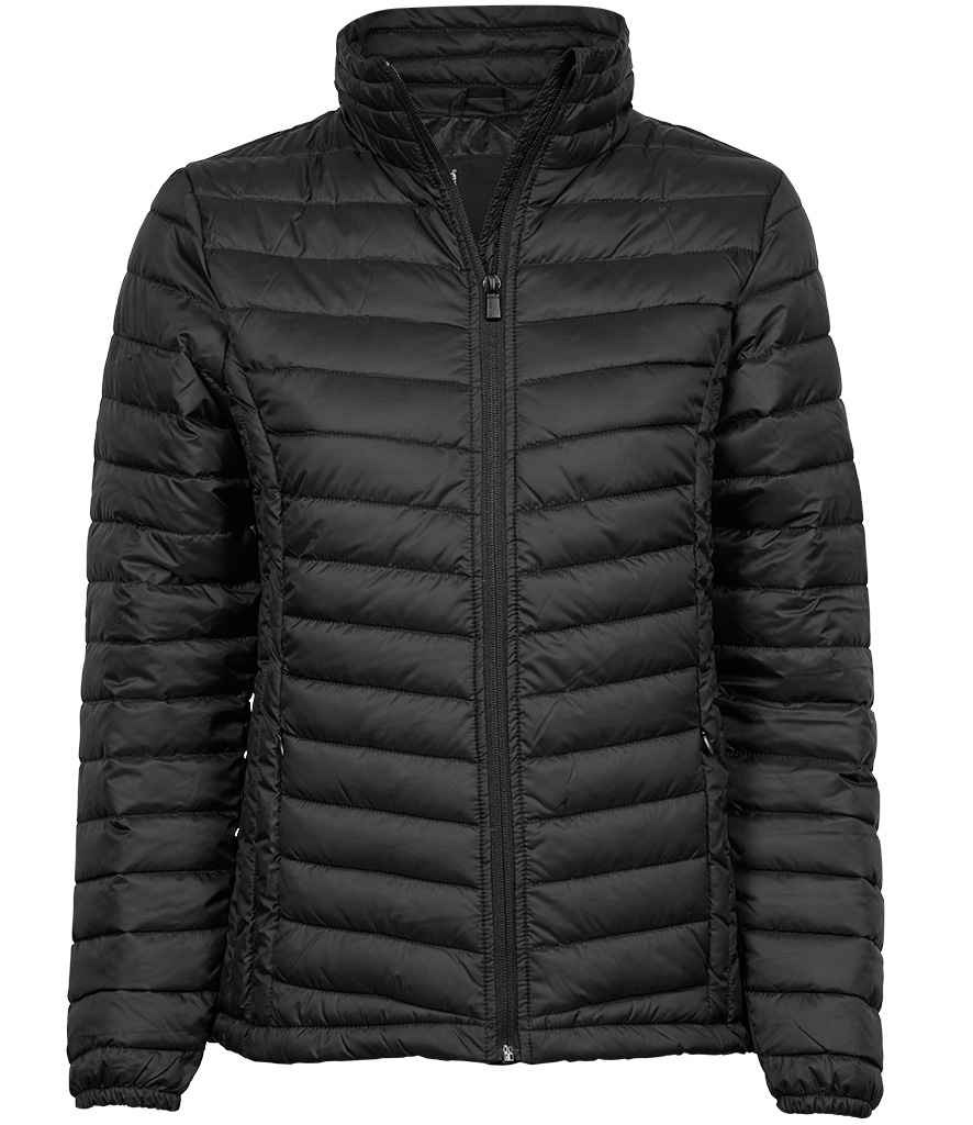 Tee Jays Ladies Zepelin Padded Jacket in by Tee Jays — Custom branded clothing by Print Press, featuring premium embroidery produced in our specialist print lab in the UK.