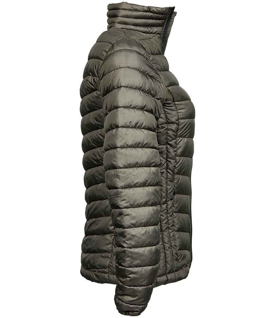 Tee Jays Ladies Zepelin Padded Jacket in by Tee Jays — Custom branded clothing by Print Press, featuring premium embroidery produced in our specialist print lab in the UK.