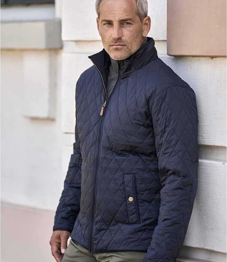Tee Jays Richmond Jacket in Deep Navy by Tee Jays — Custom branded clothing by Print Press, featuring premium embroidery produced in our specialist print lab in the UK.