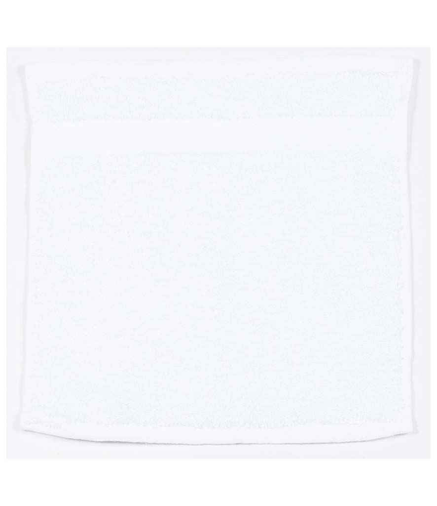 Towel City Luxury Face Cloth in ONE White by Towel City — Custom branded clothing by Print Press, featuring premium embroidery produced in our specialist print lab in the UK.