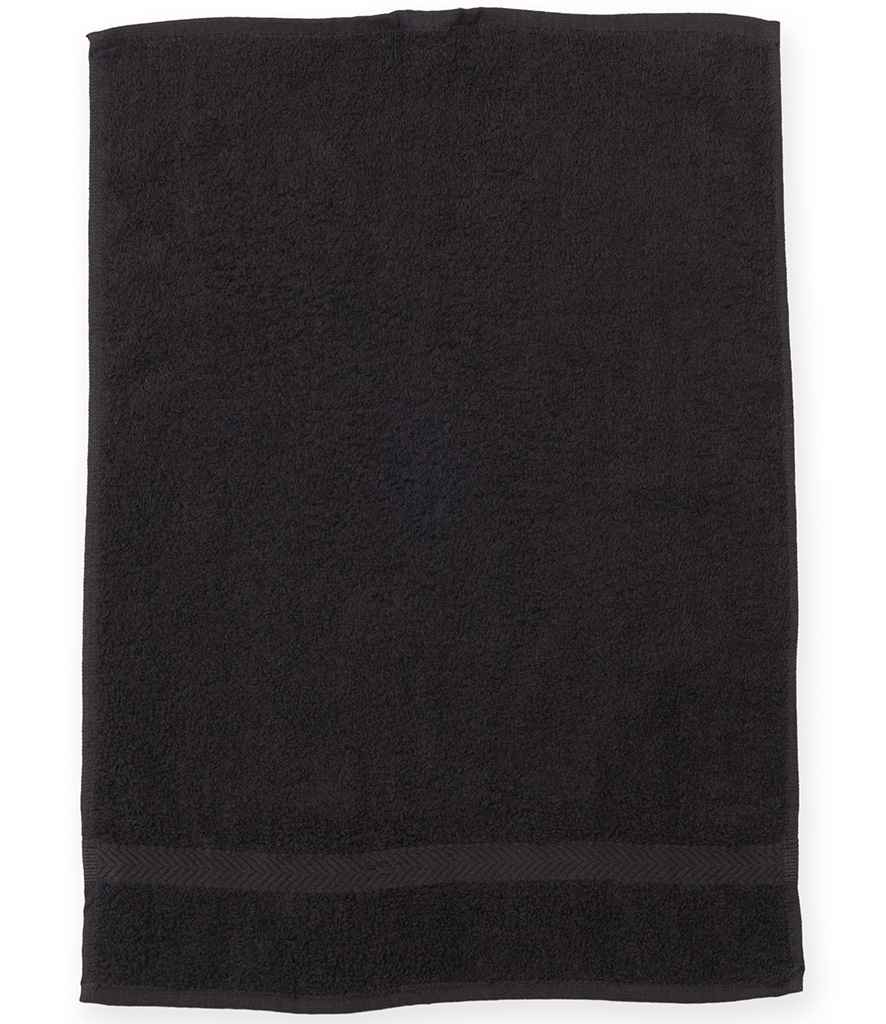 Towel City Gym Towel in ONE Black by Towel City — Custom branded clothing by Print Press, featuring premium embroidery produced in our specialist print lab in the UK.