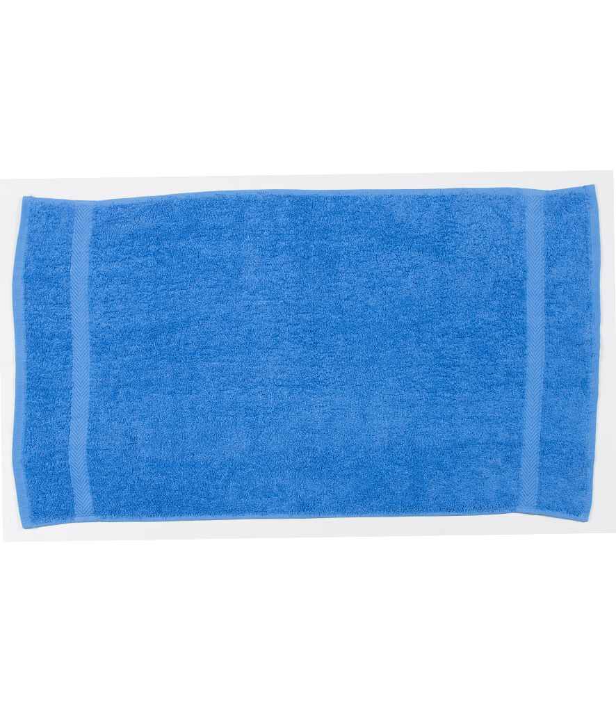Towel City Luxury Hand Towel in ONE Bright Blue by Towel City — Custom branded clothing by Print Press, featuring premium embroidery produced in our specialist print lab in the UK.