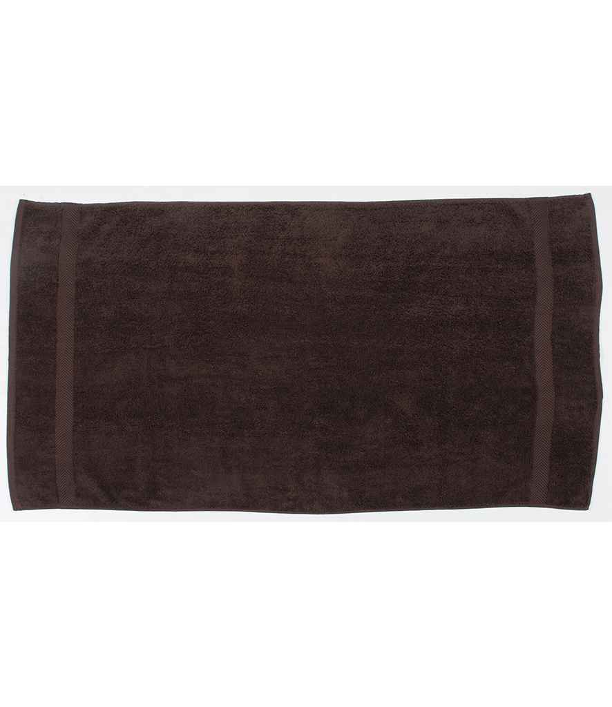 Towel City Luxury Hand Towel in ONE Chocolate by Towel City — Custom branded clothing by Print Press, featuring premium embroidery produced in our specialist print lab in the UK.