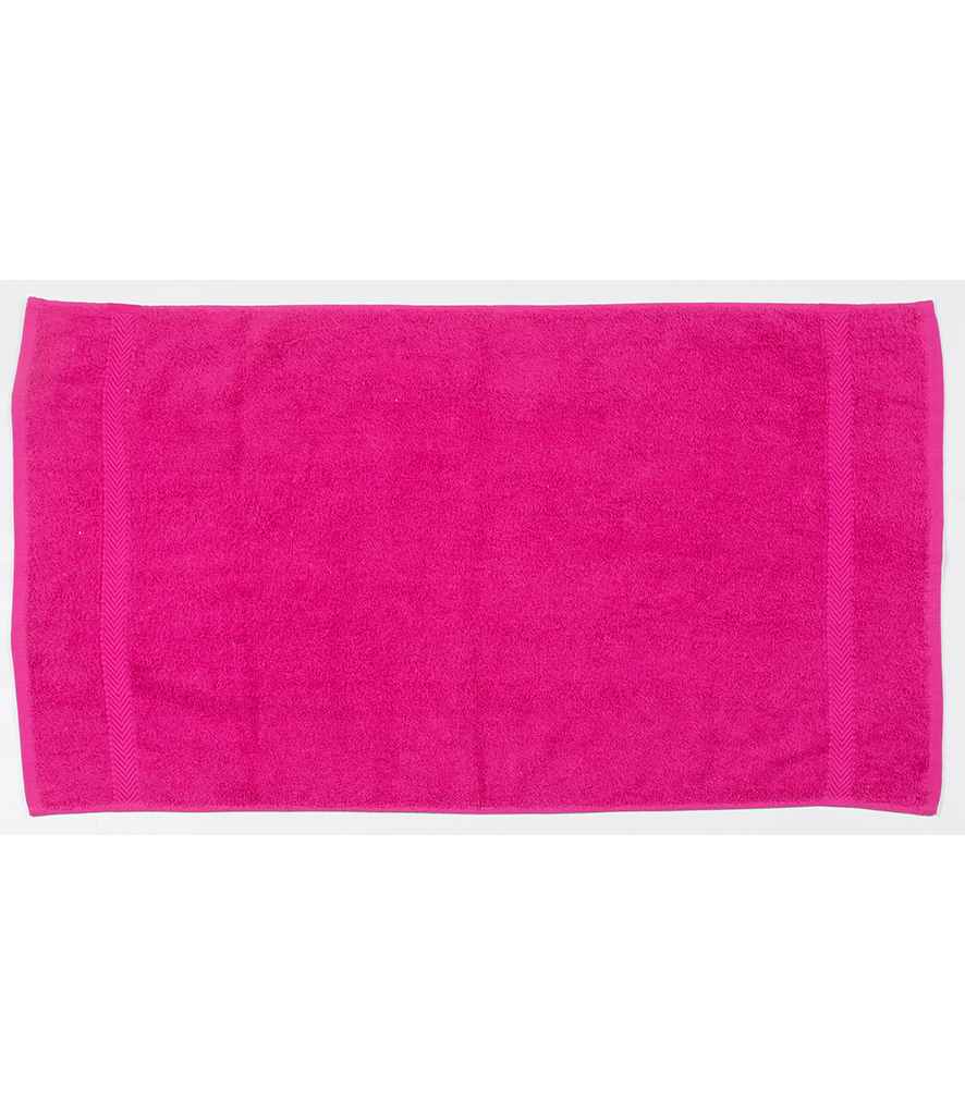 Towel City Luxury Hand Towel in ONE Fuchsia by Towel City — Custom branded clothing by Print Press, featuring premium embroidery produced in our specialist print lab in the UK.