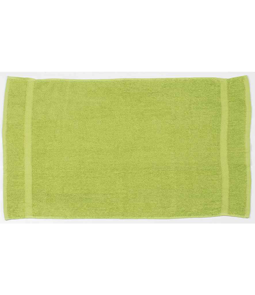 Towel City Luxury Hand Towel in ONE Lime Green by Towel City — Custom branded clothing by Print Press, featuring premium embroidery produced in our specialist print lab in the UK.
