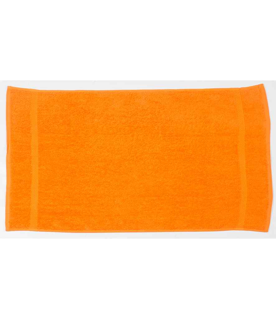 Towel City Luxury Hand Towel in ONE Orange by Towel City — Custom branded clothing by Print Press, featuring premium embroidery produced in our specialist print lab in the UK.