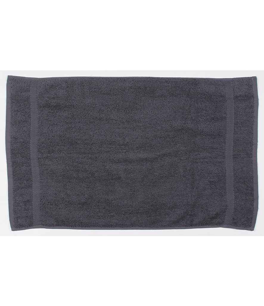 Towel City Luxury Hand Towel in ONE Steel Grey by Towel City — Custom branded clothing by Print Press, featuring premium embroidery produced in our specialist print lab in the UK.