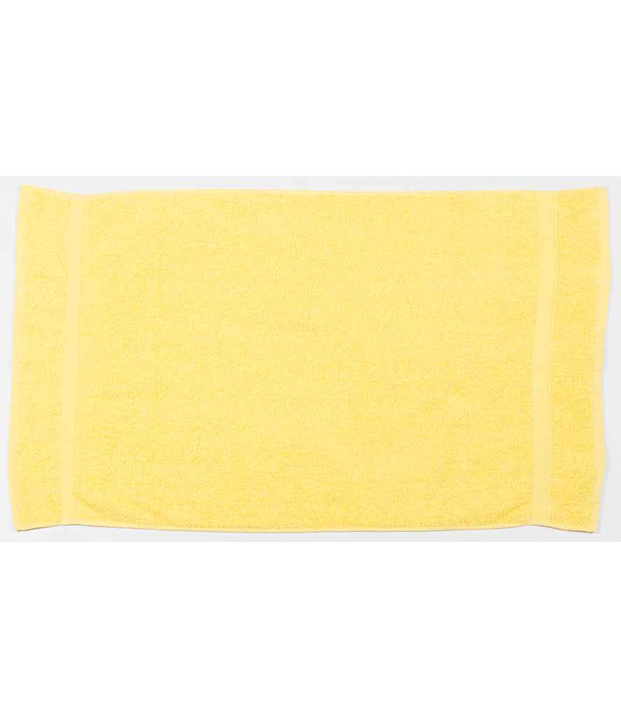 Towel City Luxury Hand Towel in ONE Yellow by Towel City — Custom branded clothing by Print Press, featuring premium embroidery produced in our specialist print lab in the UK.