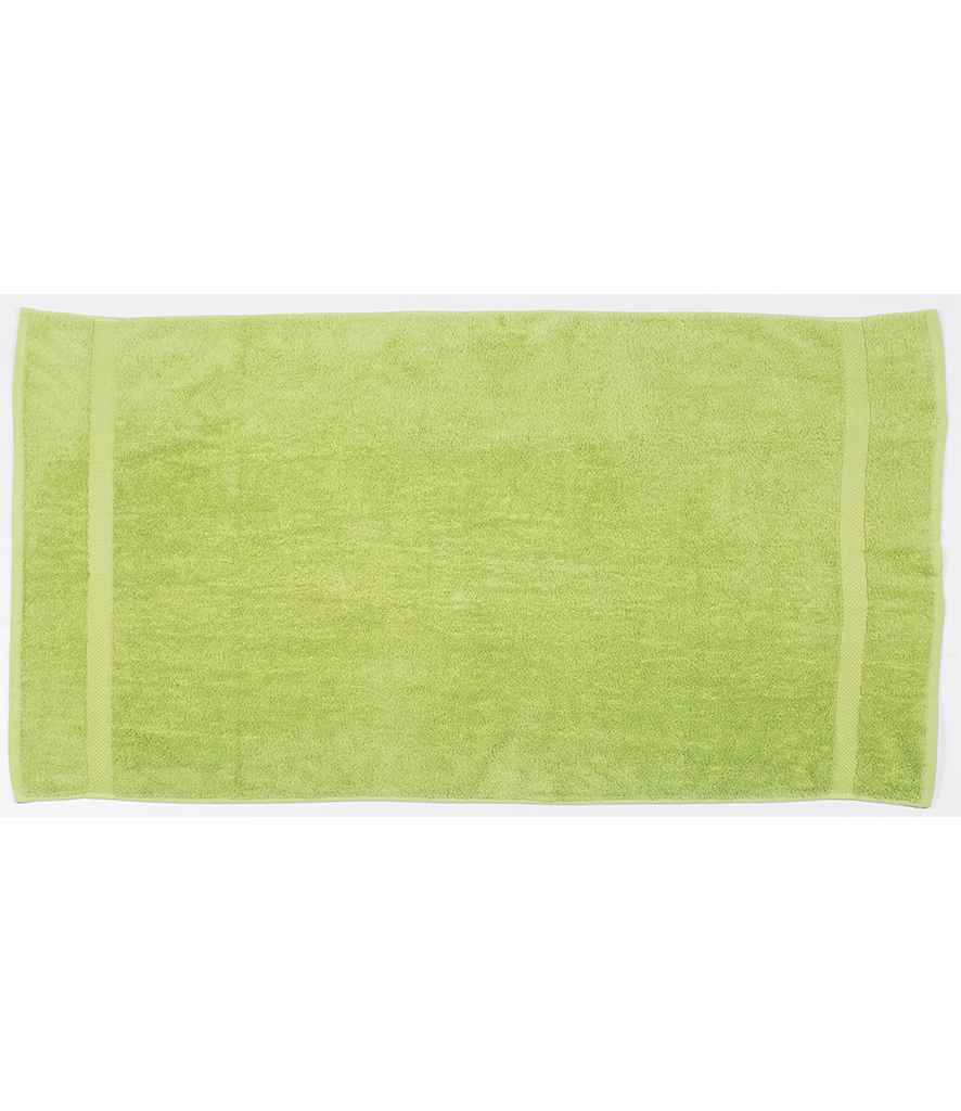 Towel City Luxury Bath Towel in ONE Lime Green by Towel City — Custom branded clothing by Print Press, featuring premium embroidery produced in our specialist print lab in the UK.