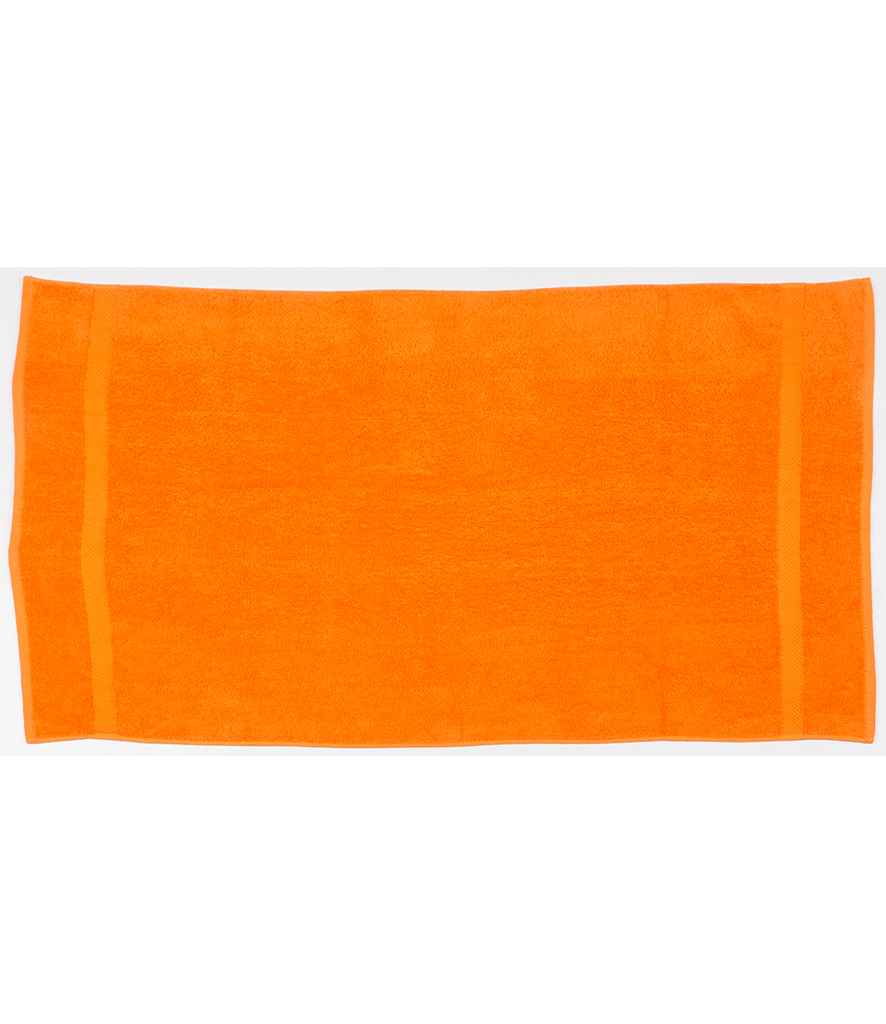 Towel City Luxury Bath Towel in ONE Orange by Towel City — Custom branded clothing by Print Press, featuring premium embroidery produced in our specialist print lab in the UK.