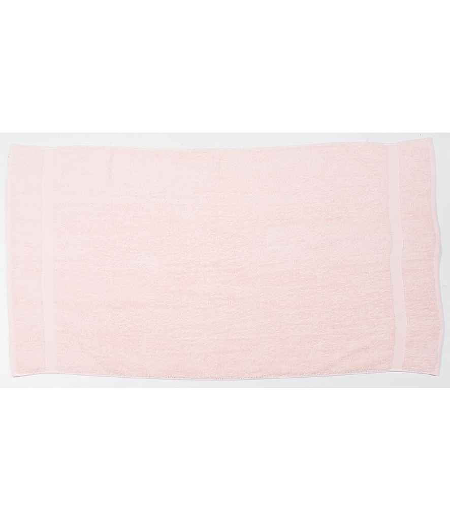 Towel City Luxury Bath Towel in ONE Pink by Towel City — Custom branded clothing by Print Press, featuring premium embroidery produced in our specialist print lab in the UK.