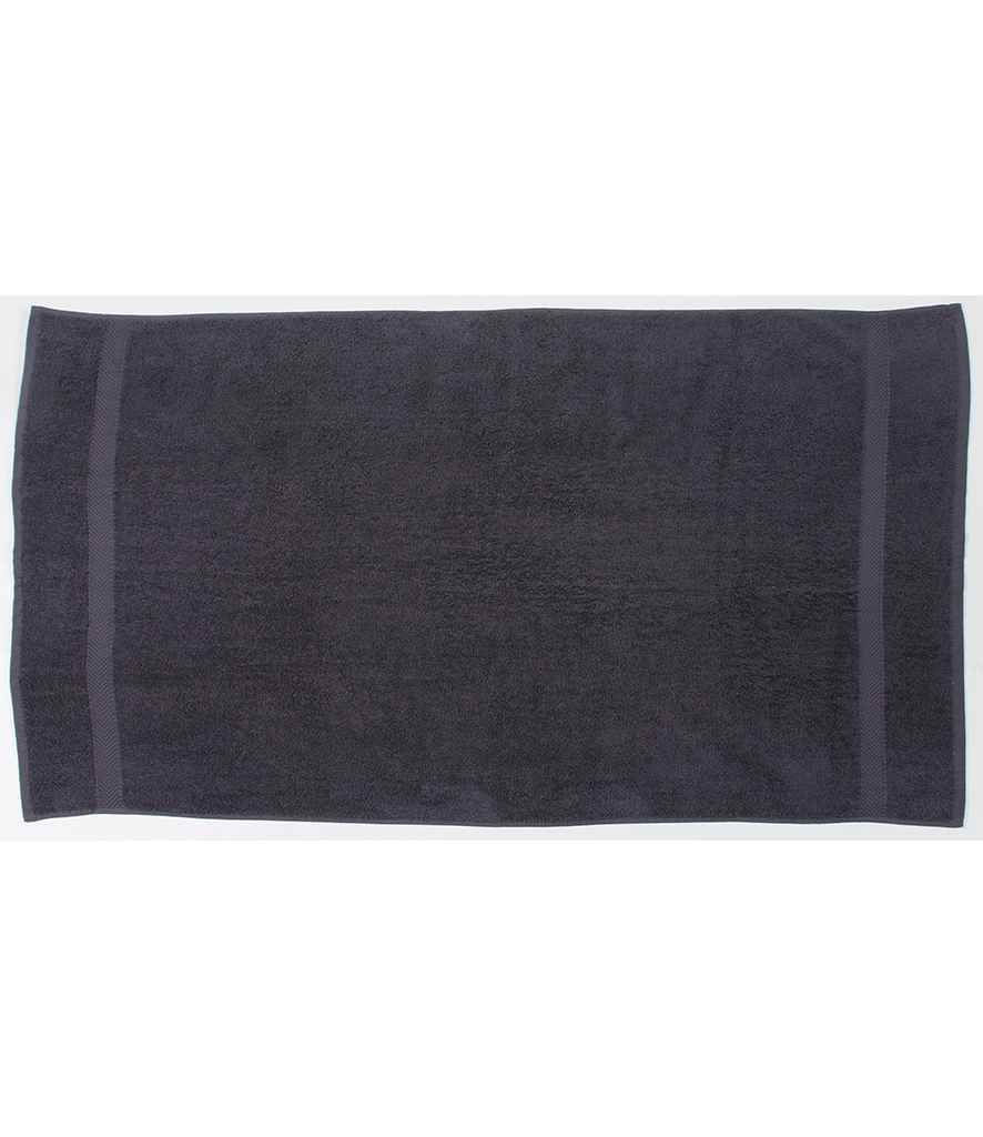 Towel City Luxury Bath Towel in ONE Steel Grey by Towel City — Custom branded clothing by Print Press, featuring premium embroidery produced in our specialist print lab in the UK.