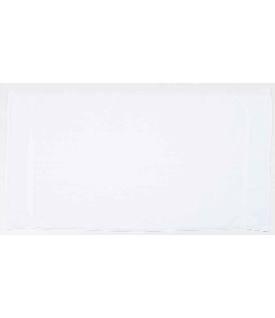 Towel City Luxury Bath Towel in ONE White by Towel City — Custom branded clothing by Print Press, featuring premium embroidery produced in our specialist print lab in the UK.