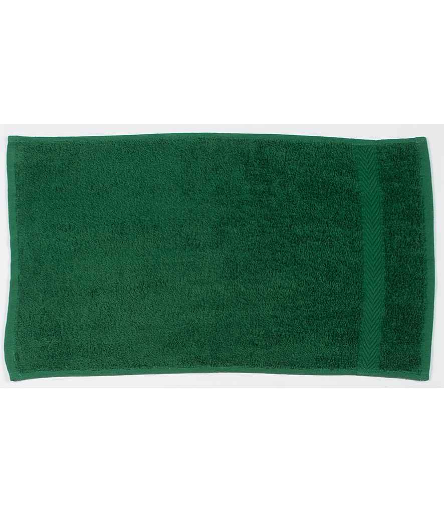 Towel City Luxury Guest Towel in ONE Forest Green by Towel City — Custom branded clothing by Print Press, featuring premium embroidery produced in our specialist print lab in the UK.