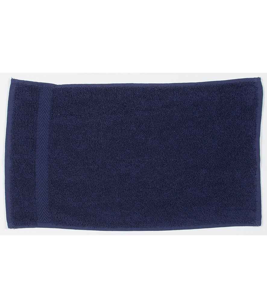 Towel City Luxury Guest Towel in ONE Navy by Towel City — Custom branded clothing by Print Press, featuring premium embroidery produced in our specialist print lab in the UK.