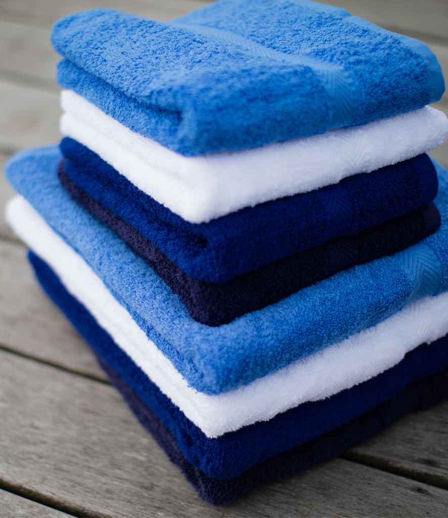 Towel City Luxury Guest Towel in ONE Royal Blue by Towel City — Custom branded clothing by Print Press, featuring premium embroidery produced in our specialist print lab in the UK.