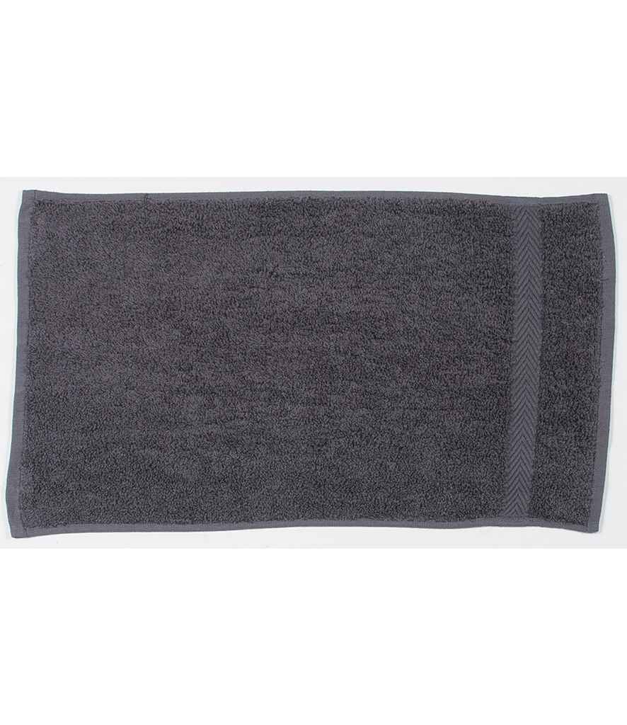 Towel City Luxury Guest Towel in ONE Steel Grey by Towel City — Custom branded clothing by Print Press, featuring premium embroidery produced in our specialist print lab in the UK.