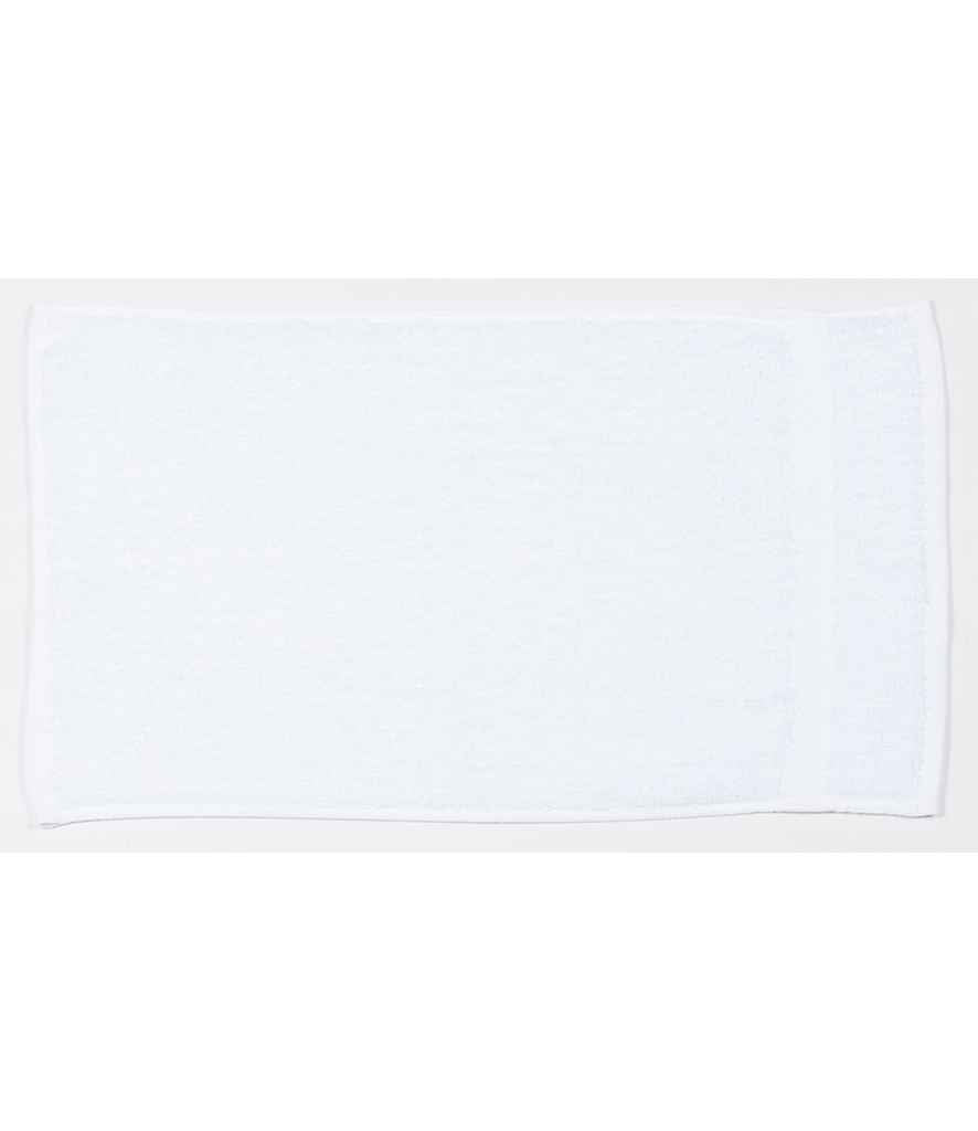 Towel City Luxury Guest Towel in ONE White by Towel City — Custom branded clothing by Print Press, featuring premium embroidery produced in our specialist print lab in the UK.