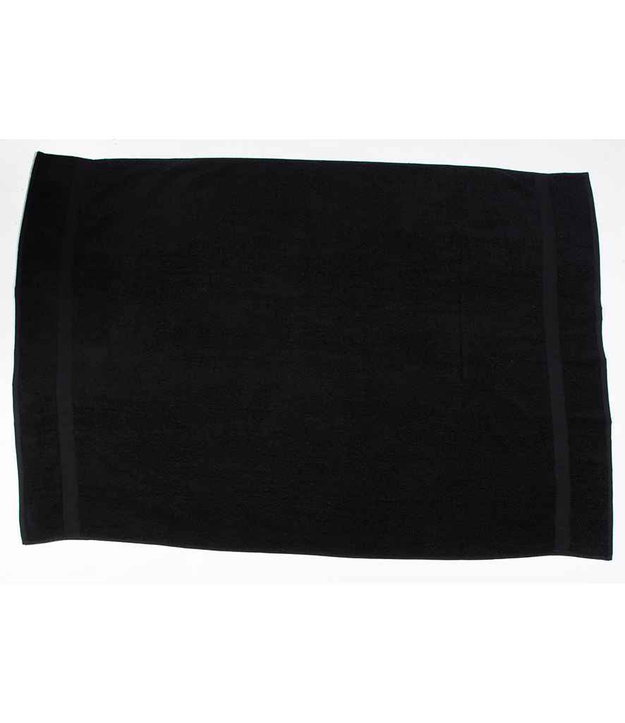 Towel City Luxury Bath Sheet in ONE Black by Towel City — Custom branded clothing by Print Press, featuring premium embroidery produced in our specialist print lab in the UK.
