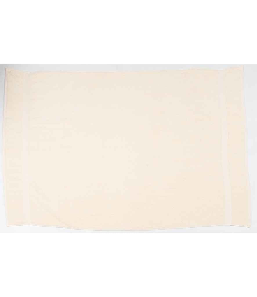 Towel City Luxury Bath Sheet in ONE Cream by Towel City — Custom branded clothing by Print Press, featuring premium embroidery produced in our specialist print lab in the UK.