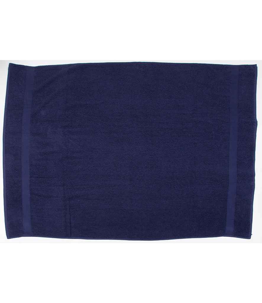 Towel City Luxury Bath Sheet in ONE Navy by Towel City — Custom branded clothing by Print Press, featuring premium embroidery produced in our specialist print lab in the UK.