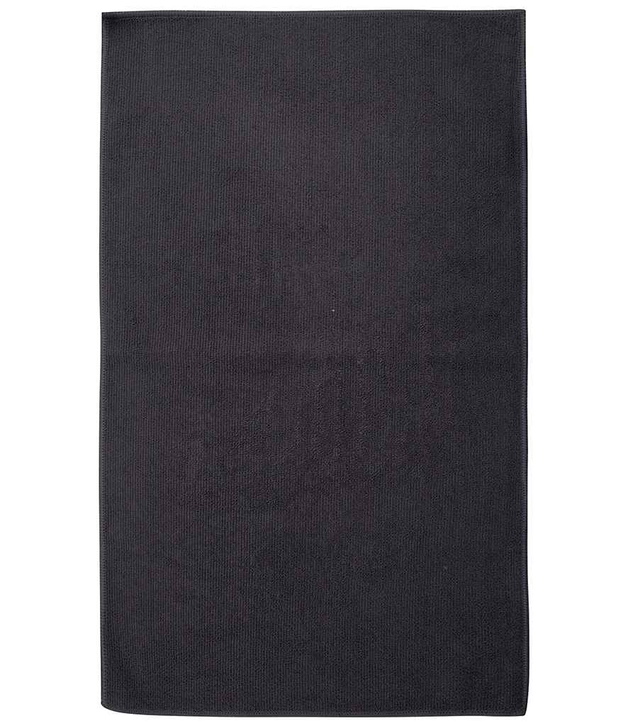 Towel City Microfibre Guest Towel in ONE Steel Grey by Towel City — Custom branded clothing by Print Press, featuring premium embroidery produced in our specialist print lab in the UK.