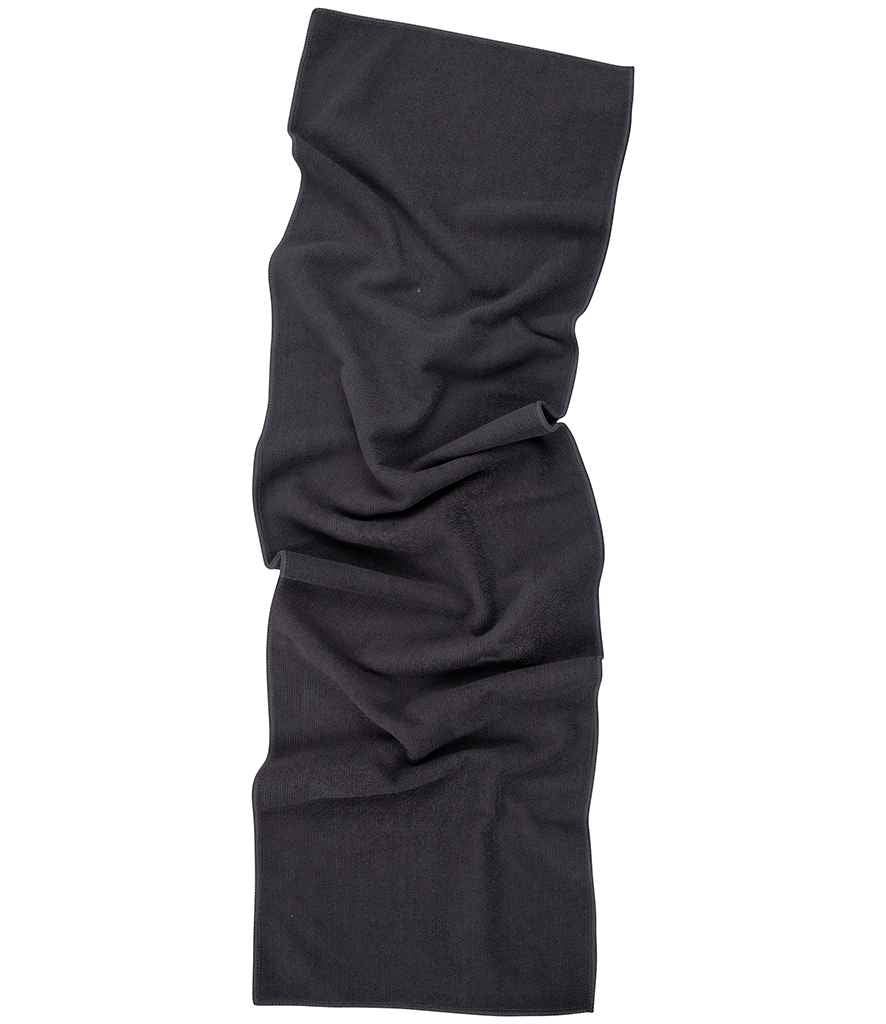 Towel City Microfibre Sports Towel in ONE Steel Grey by Towel City — Custom branded clothing by Print Press, featuring premium embroidery produced in our specialist print lab in the UK.