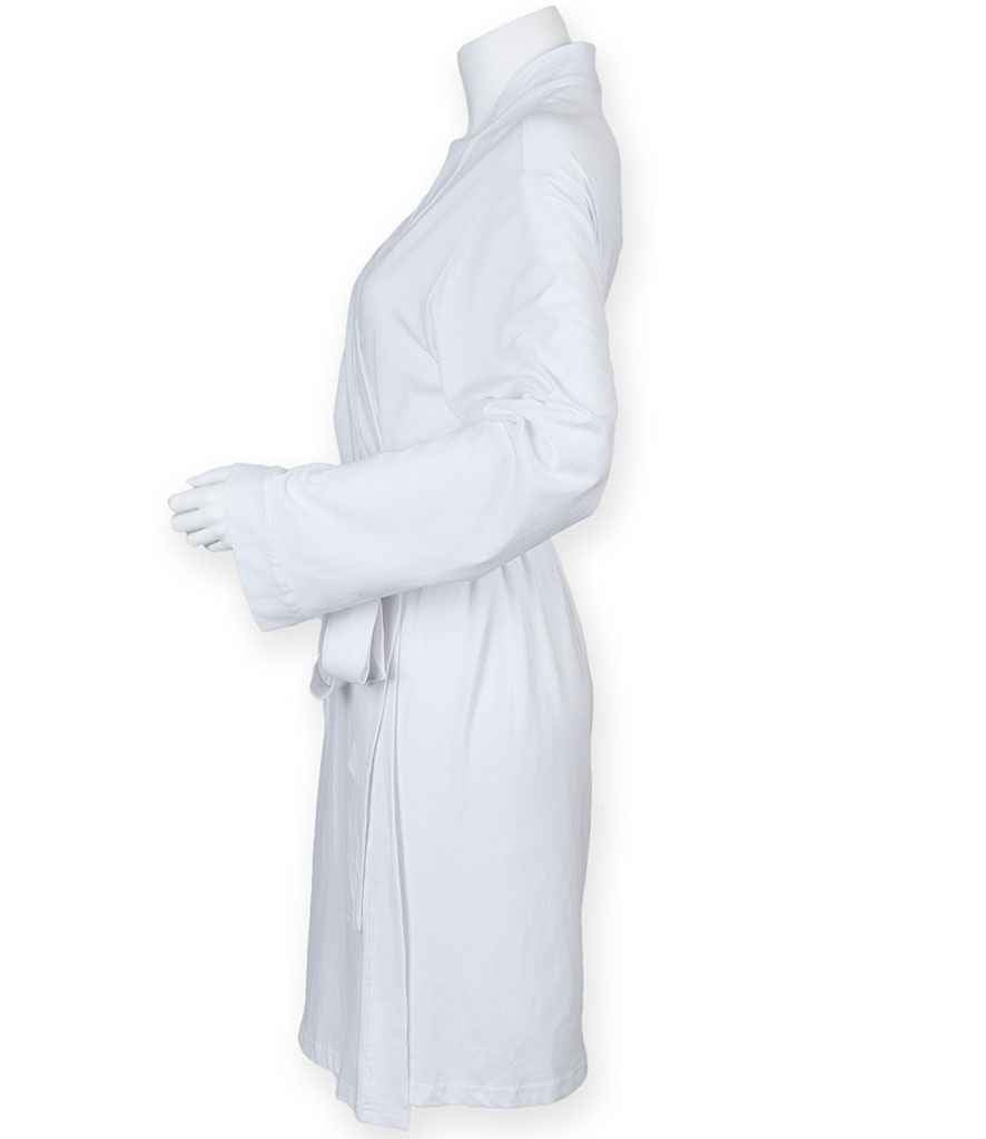 Towel City Ladies Cotton Wrap Robe in by Towel City — Custom branded clothing by Print Press, featuring premium embroidery produced in our specialist print lab in the UK.