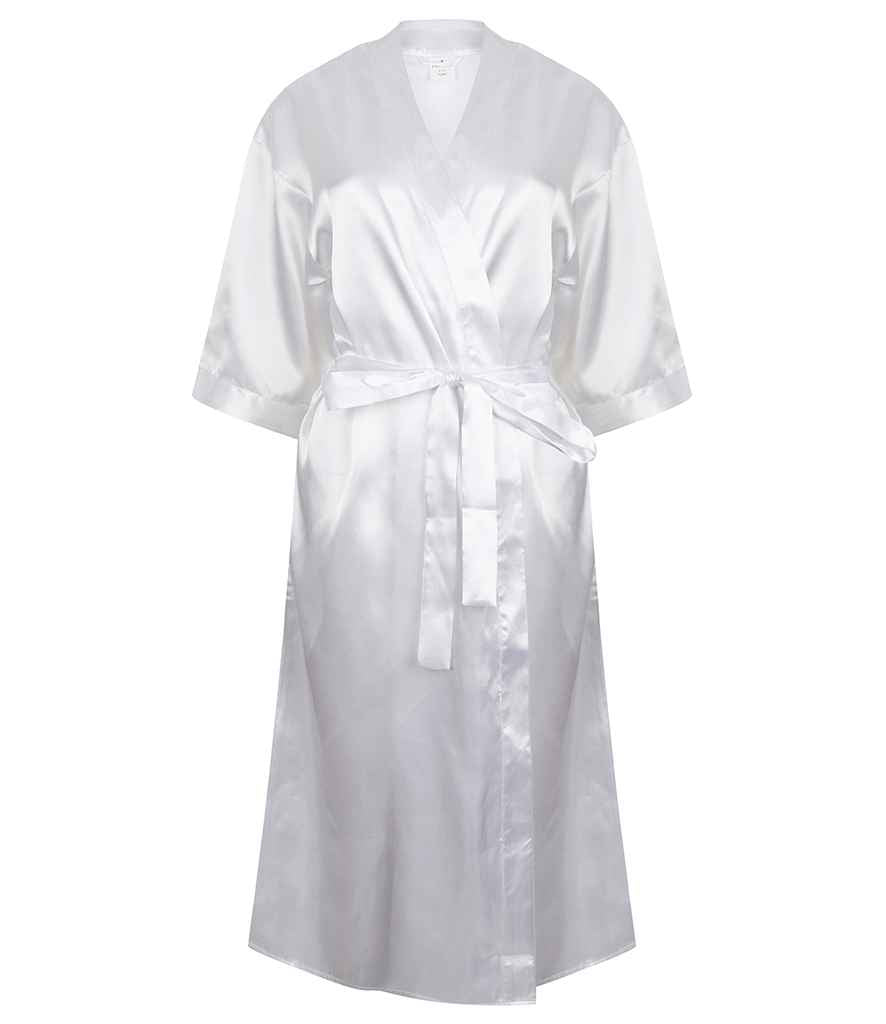 Towel City Ladies Satin Robe in by Towel City — Custom branded clothing by Print Press, featuring premium embroidery produced in our specialist print lab in the UK.