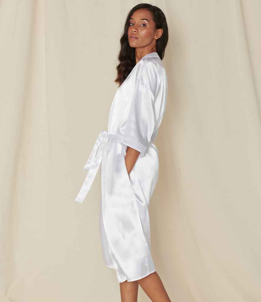 Towel City Ladies Satin Robe in by Towel City — Custom branded clothing by Print Press, featuring premium embroidery produced in our specialist print lab in the UK.