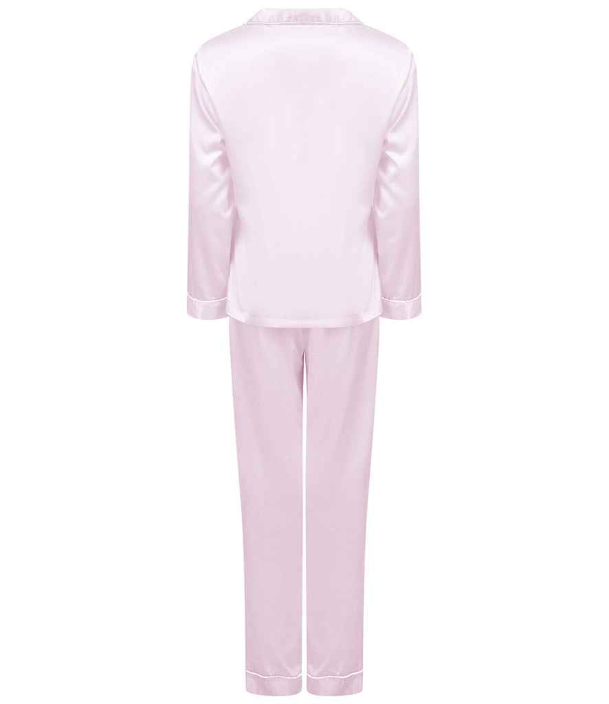 Towel City Ladies Satin Long PJ's in by Towel City — Custom branded clothing by Print Press, featuring premium embroidery produced in our specialist print lab in the UK.