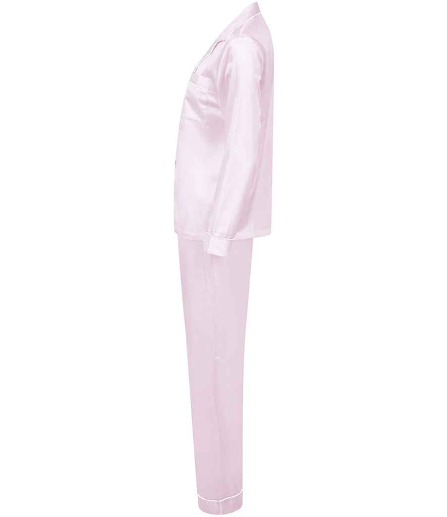 Towel City Ladies Satin Long PJ's in by Towel City — Custom branded clothing by Print Press, featuring premium embroidery produced in our specialist print lab in the UK.