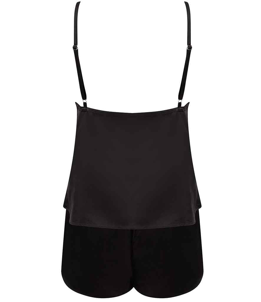 Towel City Ladies Satin Cami Short PJ's in by Towel City — Custom branded clothing by Print Press, featuring premium embroidery produced in our specialist print lab in the UK.