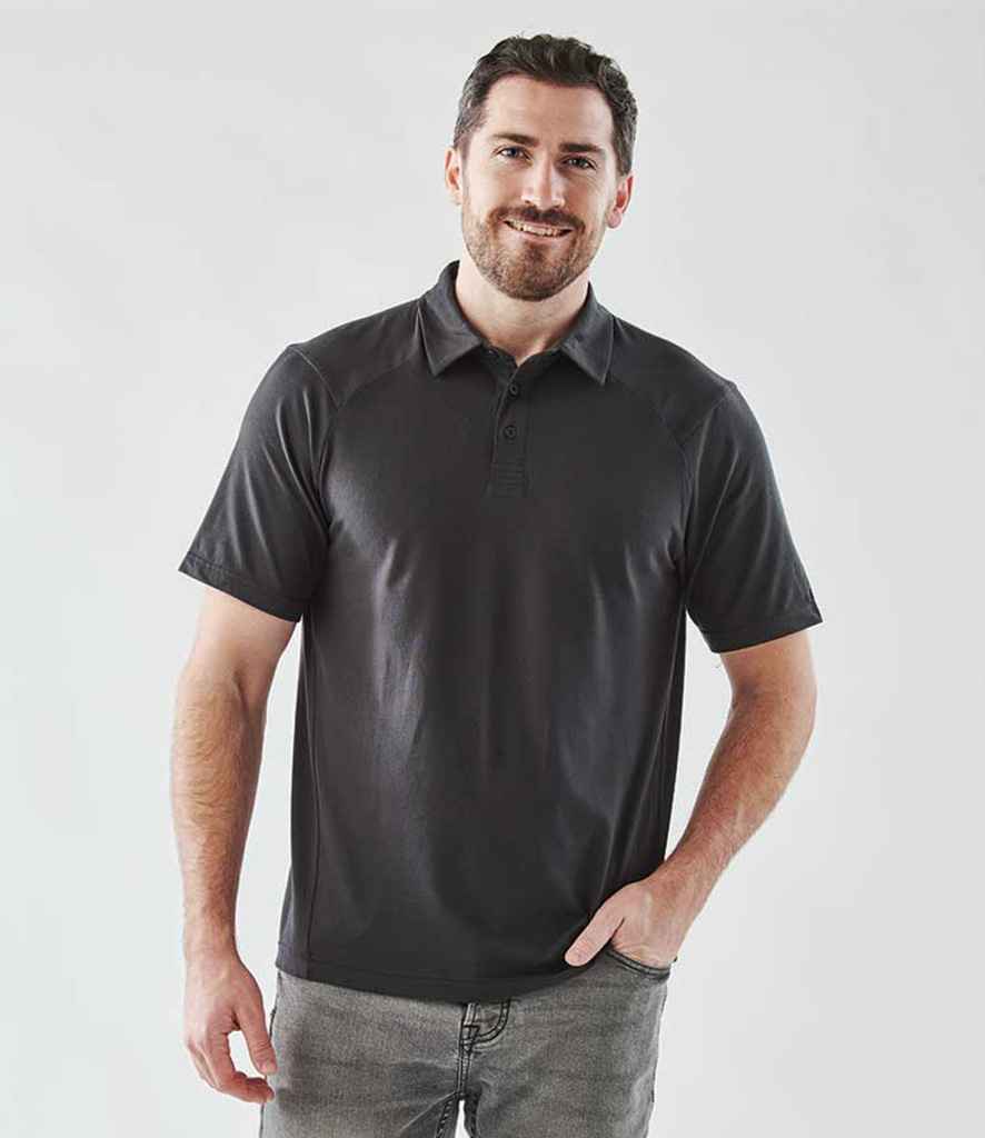 Stormtech Camino Performance Polo Shirt in Graphite Grey by Stormtech — Custom branded clothing by Print Press, featuring premium embroidery produced in our specialist print lab in the UK.