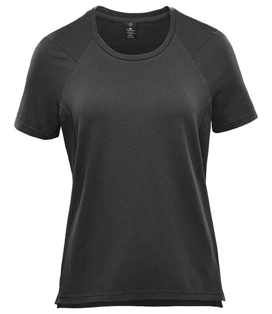 Stormtech LadiesTundra Performance T-Shirt in Graphite Grey by Stormtech — Custom branded clothing by Print Press, featuring premium embroidery produced in our specialist print lab in the UK.