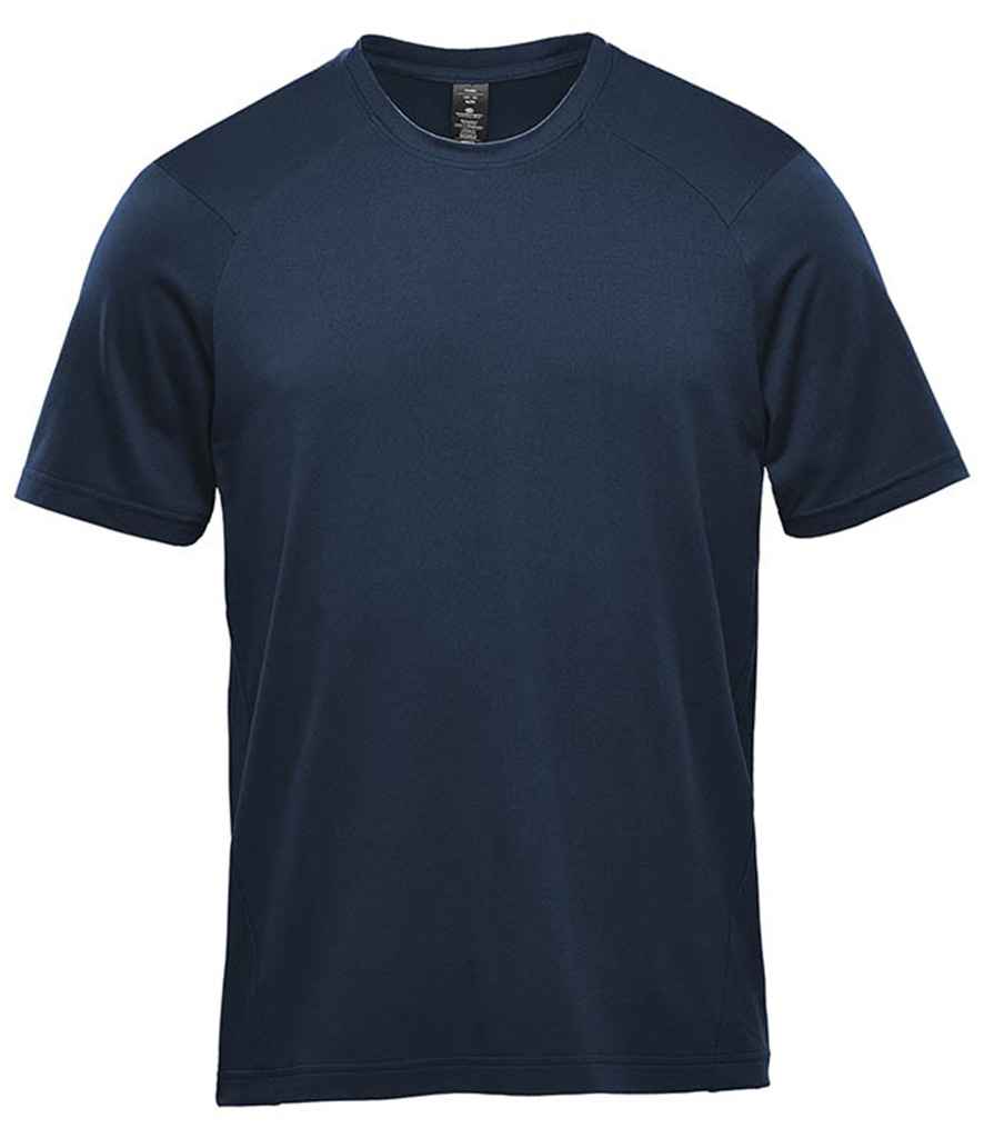 Stormtech Tundra Performance T-Shirt in Navy by Stormtech — Custom branded clothing by Print Press, featuring premium embroidery produced in our specialist print lab in the UK.