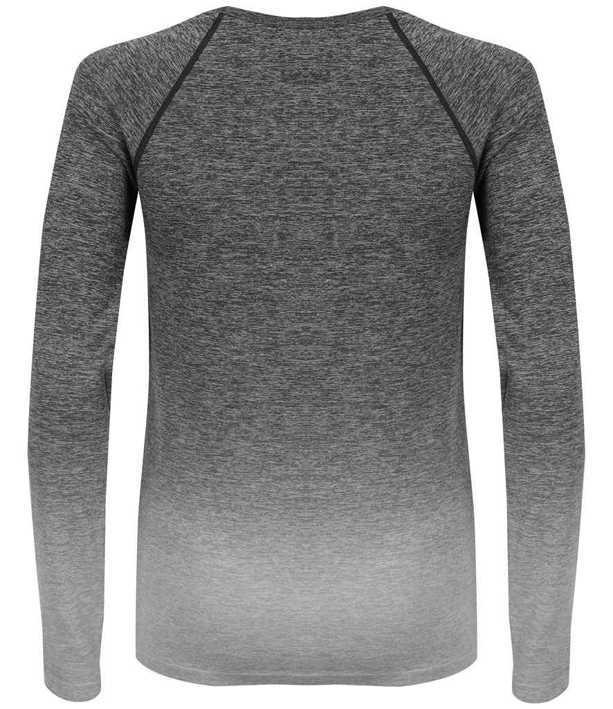 Tombo Ladies Seamless Fade Out Long Sleeve Top in by Tombo — Custom branded clothing by Print Press, featuring premium embroidery produced in our specialist print lab in the UK.